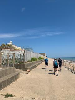 Promenade at Cooden - happy to be off the shingle